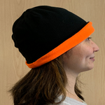 One Size Black/Neon Orange Cobra Cap BEAN-R 