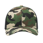 One Size Army Green Camo/Black Cobra Cap C112 