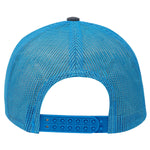 One Size Charcoal/Neon Blue Cobra Cap C112 