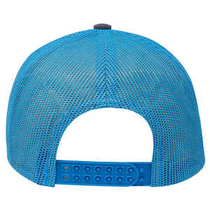 One Size Charcoal/Neon Blue Cobra Cap C112 