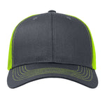 One Size Charcoal/Neon Yellow Cobra Cap C112 