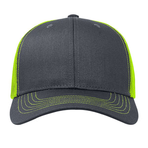 One Size Charcoal/Neon Yellow Cobra Cap C112 