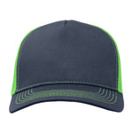 One Size Charcoal/Neon Green Cobra Cap C112F 