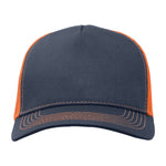 One Size Charcoal/Neon Orange Cobra Cap C112F 