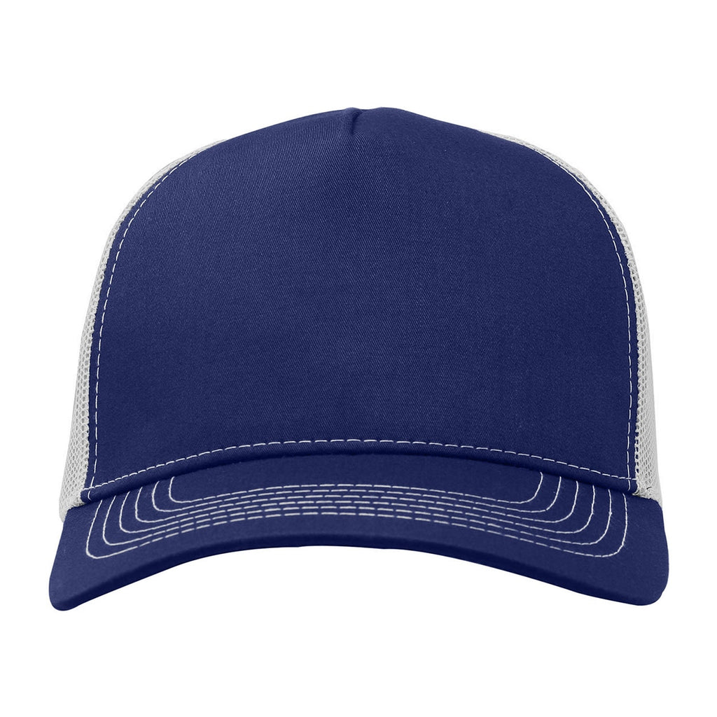 One Size Navy/White Cobra Cap C112F 