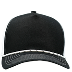 One Size Black/White/Black Cobra Cap C112FR 