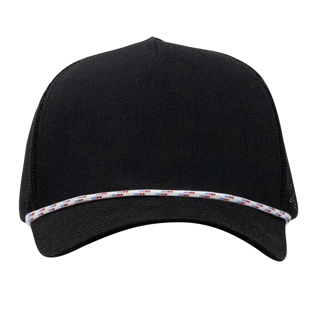 One Size Black/White/Blue Cobra Cap C112FR 