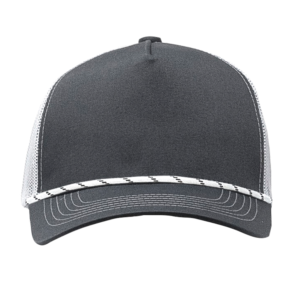 One Size Charcoal/White/Black Cobra Cap C112FR 