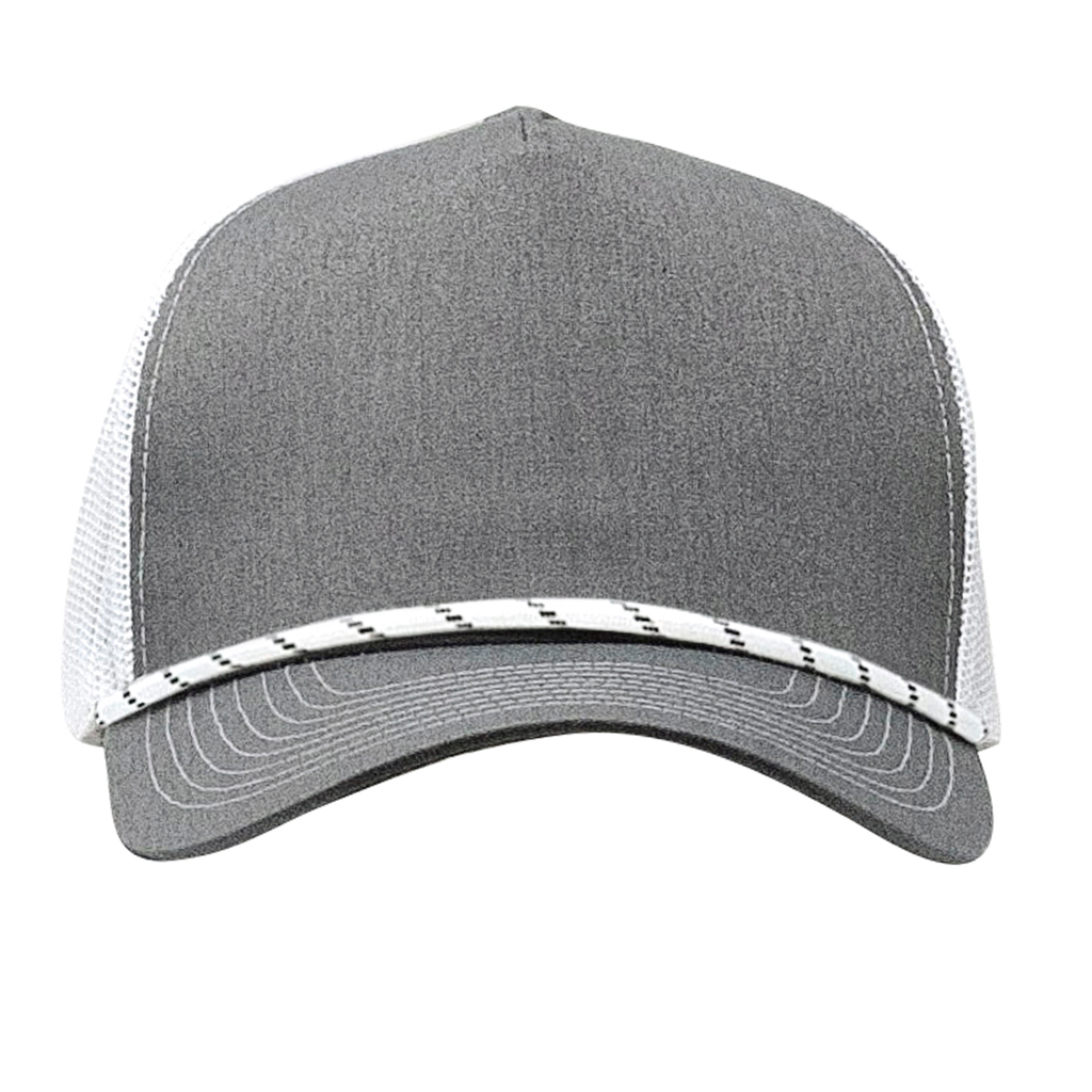 One Size Heather White/White/Black Cobra Cap C112FR 