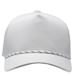 One Size White/Black Cobra Cap C112FR 