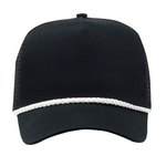 One Size Black/White Cobra Cap C256M 