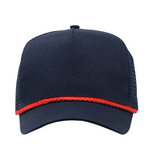 One Size Navy/Red Cobra Cap C256M 