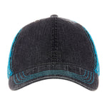 One Size Charcoal/Aqua Cobra Cap HTM-V 