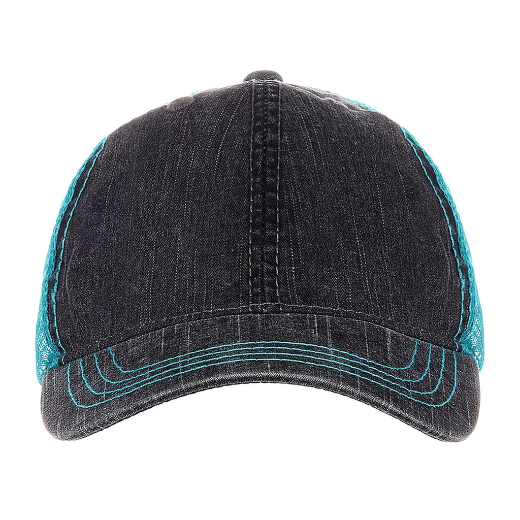 One Size Charcoal/Seafoam Green Cobra Cap HTM-V 