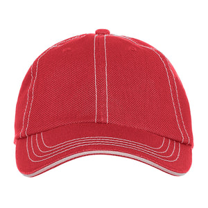 One Size Bright Red/Stone Cobra Cap JCS 