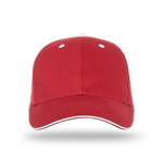 One Size Cardinal/White Cobra Cap PBV-S 