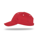 One Size Cardinal/White Cobra Cap PBV-S 