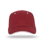 One Size Maroon/White Cobra Cap PBV-S 
