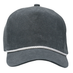 One Size Charcoal/White Cobra Cap SWT-2