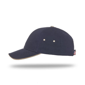 One Size Navy/Khaki Cobra Cap TOUGH 