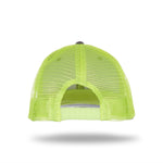 One Size Charcoal/Neon Yellow Cobra Cap TRUCK-6 