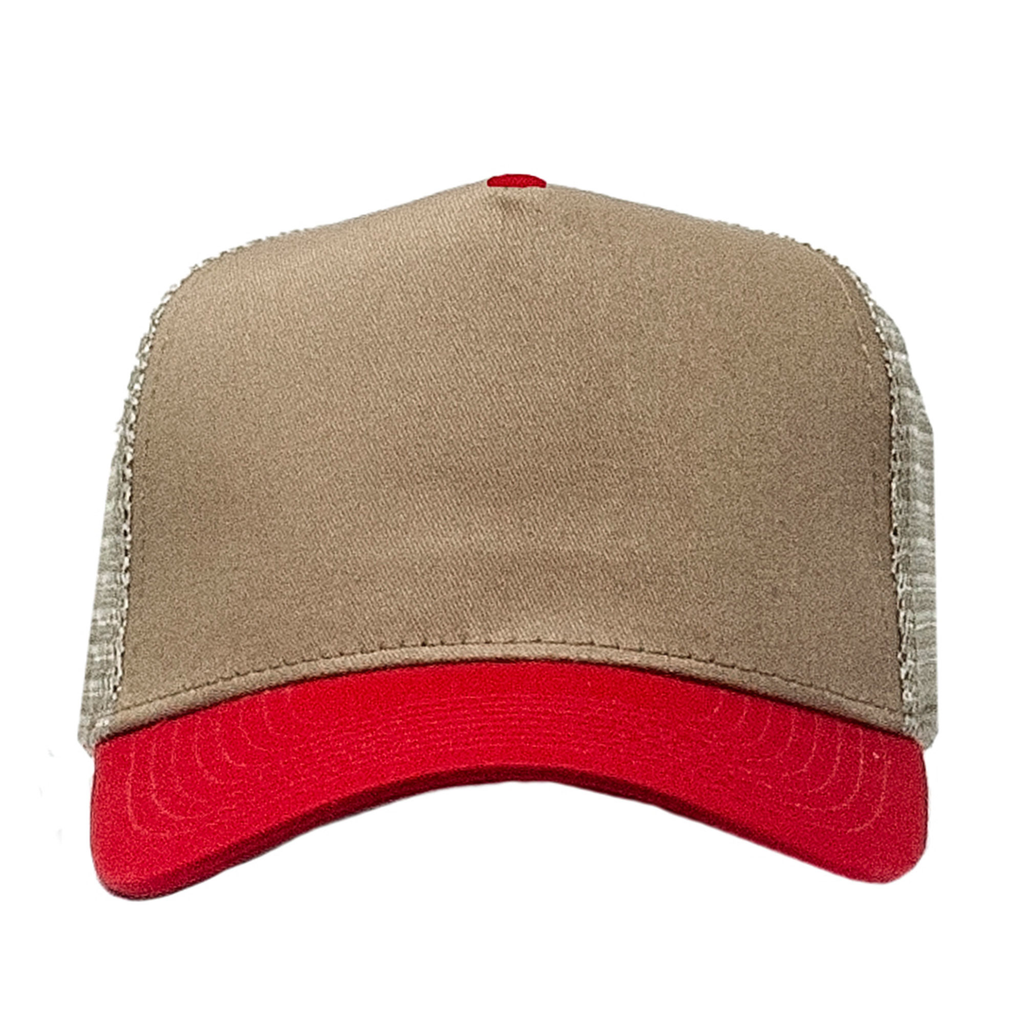 One Size Khaki/Red Cobra Cap TSP-M 