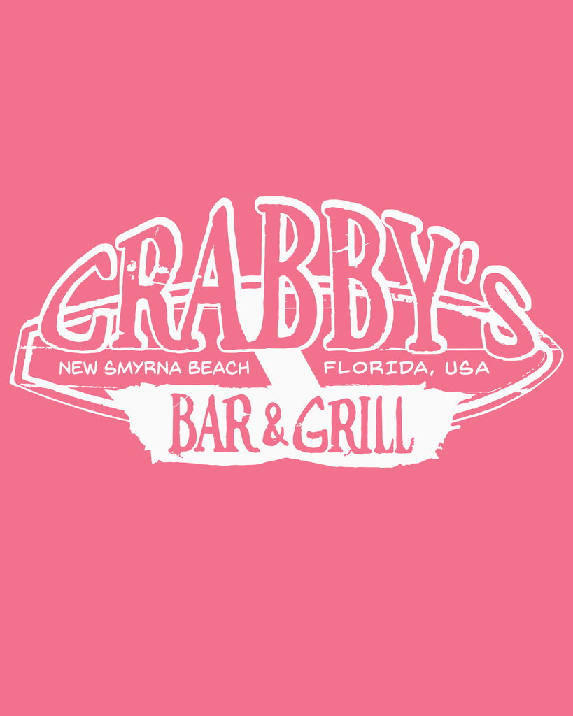 3X-Large Coral Silk Beachside HG Crabby's Bar and Grill New Smyrna LOGO 