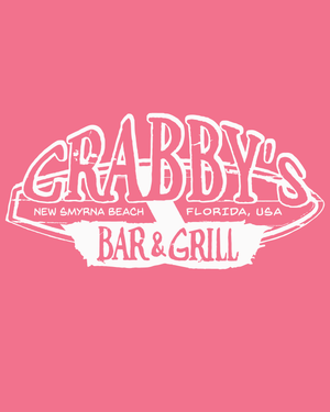 3X-Large Coral Silk Beachside HG Crabby's Bar and Grill New Smyrna LOGO 