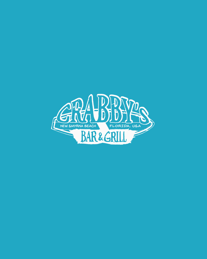 3X-Large Heather Galapagos Blue Beachside HG Crabby's Bar and Grill New Smyrna LOGO 