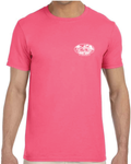 3X-Large Coral Silk Beachside HG Crabby's Beachside St. Augustine LOGO 