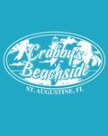 3X-Large Heather Galapagos Blue Beachside HG Crabby's Beachside St. Augustine LOGO 