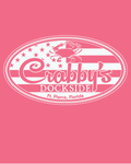 3X-Large Coral Silk Beachside HG Crabby's Dockside Ft. Pierce LOGO 