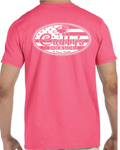 3X-Large Coral Silk Beachside HG Crabby's Dockside Ft. Pierce LOGO 