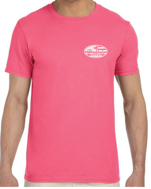 3X-Large Coral Silk Beachside HG Crabby's Dockside Ft. Pierce LOGO 