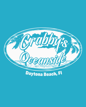 3X-Large Heather Galapagos Blue Beachside HG Crabby's Oceanside Daytona LOGO 