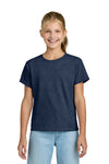 Youth X-Large Heather Navy Gildan 3000B 