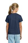 Youth X-Large Heather Navy Gildan 3000B 