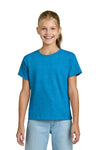 Youth X-Large Heather Sapphire Gildan 3000B 