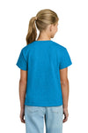 Youth X-Large Heather Sapphire Gildan 3000B 