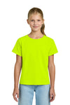 Youth X-Large Safety Green Gildan 3000B 