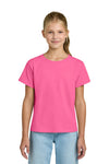 Youth X-Large Safety Pink Gildan 3000B 