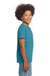 Youth X-Large Heather Galapagos Blue Gildan 64000B 