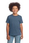 Youth X-Large Heather Indigo Gildan 64000B 