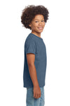 Youth X-Large Heather Indigo Gildan 64000B 
