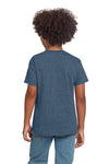 Youth X-Large Heather Indigo Gildan 64000B 