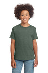 Youth X-Large Heather Military Green Gildan 64000B 