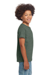 Youth X-Large Heather Military Green Gildan 64000B 