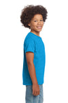 Youth X-Large Heather Sapphire Gildan 64000B 