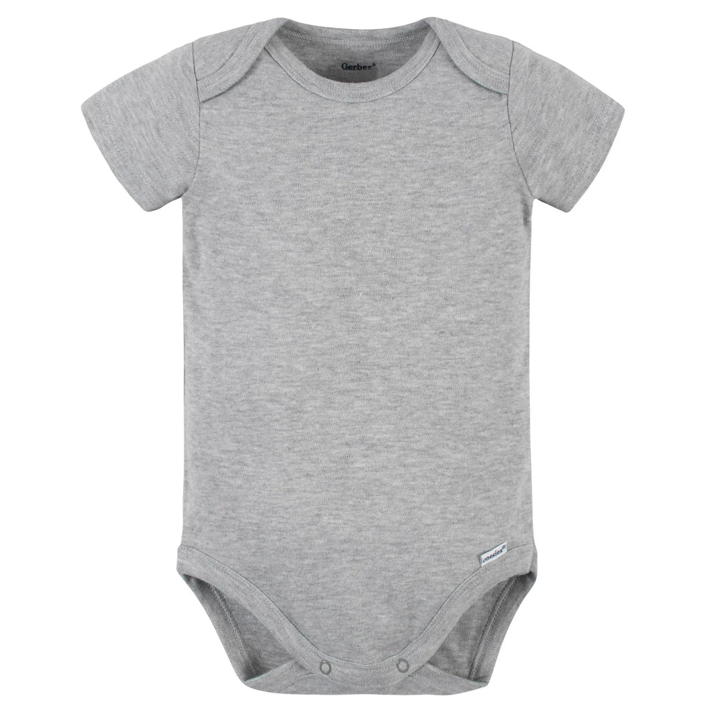 Gerber 5 Body Manica Corta Per Bambina – Confezione Variopinta In Cotone A Costine, Taglie Neonato