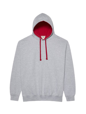 3X-Large Heather Grey/Fire Red AWDis JHA003 